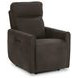 Vivica Dark Brown Leather Power Recliner with USB Charging