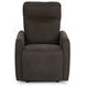Vivica Dark Brown Leather Power Recliner with USB Charging