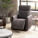 Vivica Dark Brown Leather Power Recliner with USB Charging