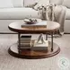 Larson Distressed Natural Brown 36" Round Cocktail Table