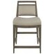 Nico Greige Upholstered Counter Height Stool