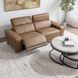 Kadon Tan Leather 85" Power Reclining Sofa with USB Charging