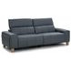 Alea Smoke Blue Leather 92" Power Reclining Sofa