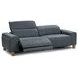 Alea Smoke Blue Leather 92" Power Reclining Sofa