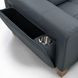 Alea Smoke Blue Leather 92" Power Reclining Sofa