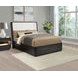 Leandro Burnished Black and Cream Upholstered Platform Bedroom Set