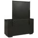 Leandro Burnished Black 8 Drawer Dresser with Mirror