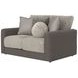 Reddington Umber Loveseat with Cuddler Cushions