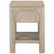 Solano Weathered Mango 1 Drawer Nightstand with USB Charging