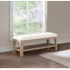Solano Beige Upholstered 49" Bed Bench