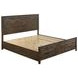 Woodmont Rustic Golden Brown King Panel Storage Bed