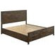 Woodmont Rustic Golden Brown California King Storage Panel Bed