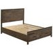 Woodmont Rustic Golden Brown Queen Panel Storage Bed