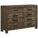 Woodmont Rustic Golden Brown Dresser