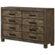 Woodmont Rustic Golden Brown Dresser