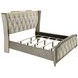 Lorient Ivory and Camel Upholstered Panel Bedroom Set