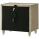 Lorient Ivory Upholstered 2 Drawer Nightstand with LED Light and USB Charging