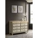 Lorient Ivory Upholstered 8 Drawer Dresser with LED Light
