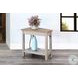 Whimora Light Gray 24" Triangular Chair Side Table