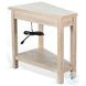 Charge Wedge Natural Chair Side Table