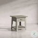 Telluride Driftwood Gray 1 Drawer End Table