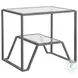 Metal Designs St Laurent Byron Rectangular End Table