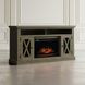 Telluride Driftwood Gray 60" Storage Console TV Stand with Electric Fireplace