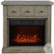 Telluride Driftwood Grey 32" TV Stand with Electric Fireplace