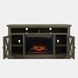 Telluride Driftwood Gray 60" Storage Console TV Stand with Electric Fireplace