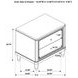 Emberlyn Brown 2 Drawer Nightstand