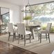 Telluride Driftwood Gray and White Upholstered 7 Piece Counter Height Dining Set