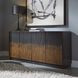 Fiore Satin Espresso 4 Door Accent Cabinet