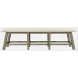 Telluride Beige Upholstered Counter Height Bench