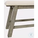 Telluride Beige Upholstered Counter Height Bench