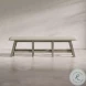 Telluride Beige Upholstered Counter Height Bench