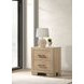 Arielle Light Oak 2 Drawer Nightstand