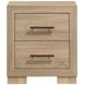 Arielle Light Oak and Light Tan Upholstered Bookcase Storage Panel Bedroom Set