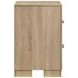 Arielle Light Oak and Light Tan Upholstered Bookcase Storage Panel Bedroom Set