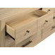 Arielle Light Oak 6 Drawer Dresser with Mirror