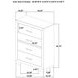 Arielle Light Oak 4 Drawer Chest