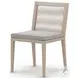Sherwood Faye Ash and Washed Brown Performance Fabric Outdoor Dining Chair