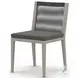 Sherwood Charcoal and Weathered Gray Performance Fabric Outdoor Dining Chair
