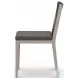 Sherwood Charcoal and Weathered Gray Performance Fabric Outdoor Dining Chair