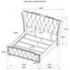 Lorient Black Queen Upholstered Panel Bed with LED