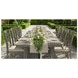 Telluride Driftwood Gray Trestle Extendable Counter Height Dining Table