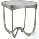 Metal Designs Silver Leaf Sophie Round End Table