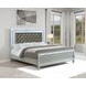 Gunnison Silver Metallic King Panel Bed
