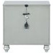 Gunnison Silver Metallic Nightstand