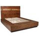 Winslow Smokey Walnut and Coffee Bean Queen Storage Platform Bed