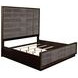 Durango Smoked Peppercorn And Grey King Upholstered Panel Bed